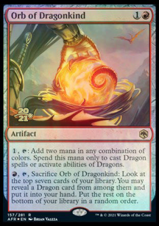Orb of Dragonkind [Dungeons & Dragons: Adventures in the Forgotten Realms Prerelease Promos] | Devastation Store
