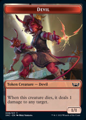 Devil // Wizard Double-sided Token [Streets of New Capenna Tokens] | Devastation Store