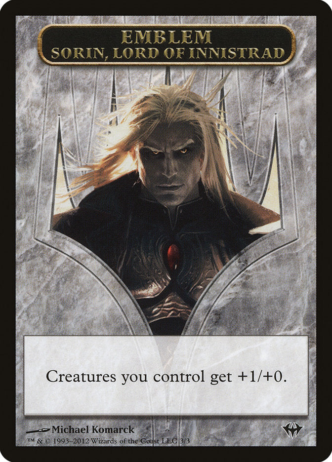 Sorin, Lord of Innistrad Emblem [Dark Ascension Tokens] - Devastation Store | Devastation Store