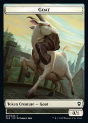 Treasure // Goat Double-sided Token [Commander Legends: Battle for Baldur's Gate Tokens] | Devastation Store