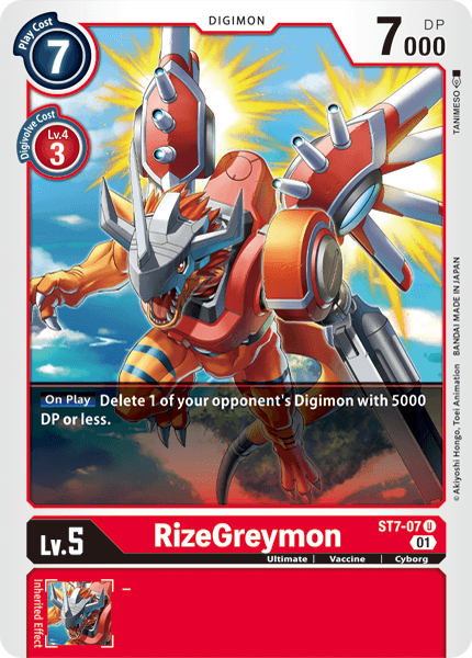 RizeGreymon [ST7-07] [Starter Deck: Gallantmon] | Devastation Store