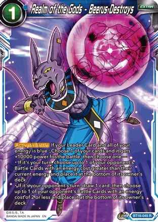 Realm of the Gods - Beerus Destroys [BT16-045] | Devastation Store