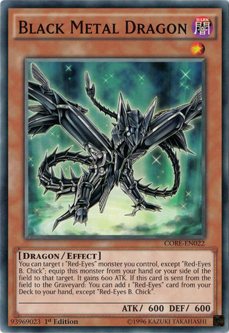 Black Metal Dragon [CORE-EN022] Common | Devastation Store
