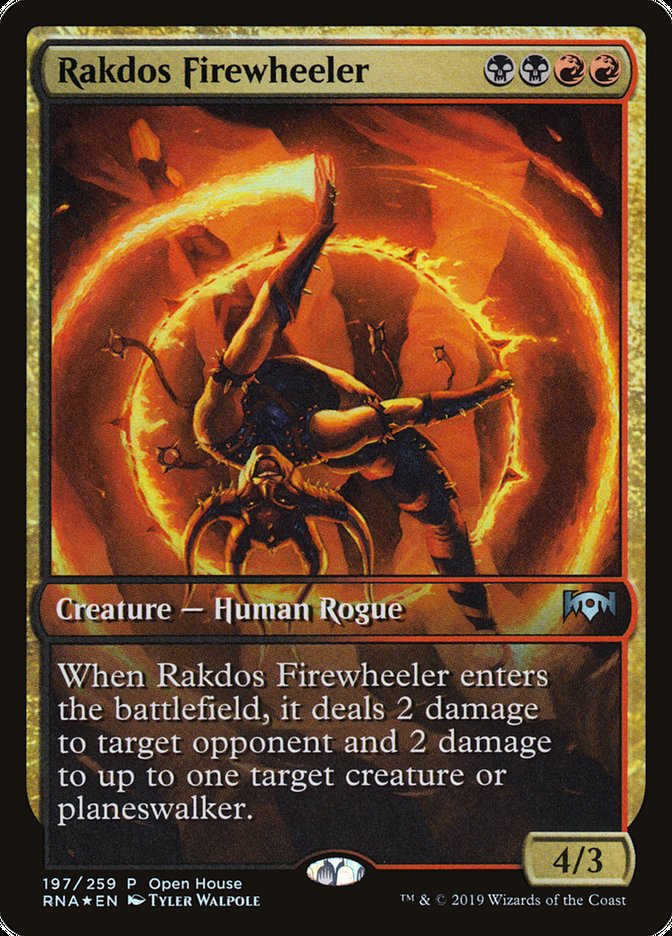 Rakdos Firewheeler (Open House) (Extended) [Ravnica Allegiance Promos] | Devastation Store