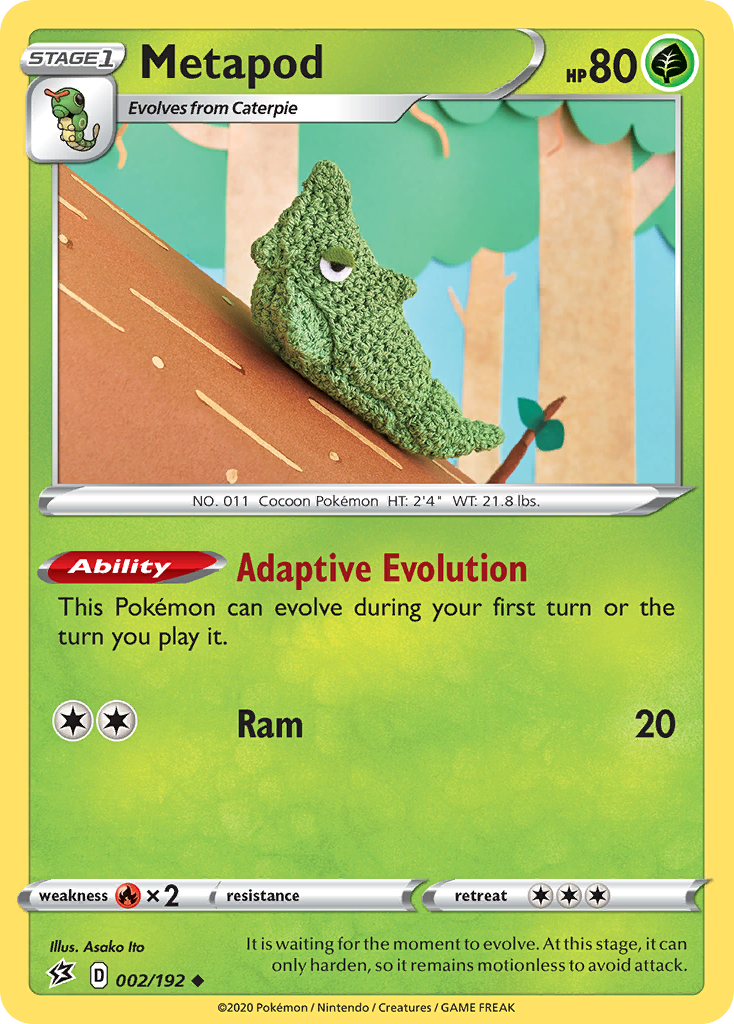 Metapod (002/192) [Sword & Shield: Rebel Clash] | Devastation Store