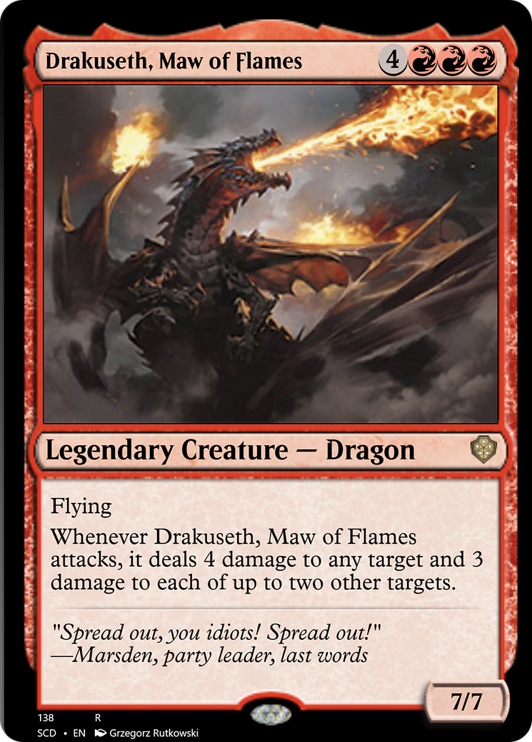 Drakuseth, Maw of Flames [Starter Commander Decks] | Devastation Store