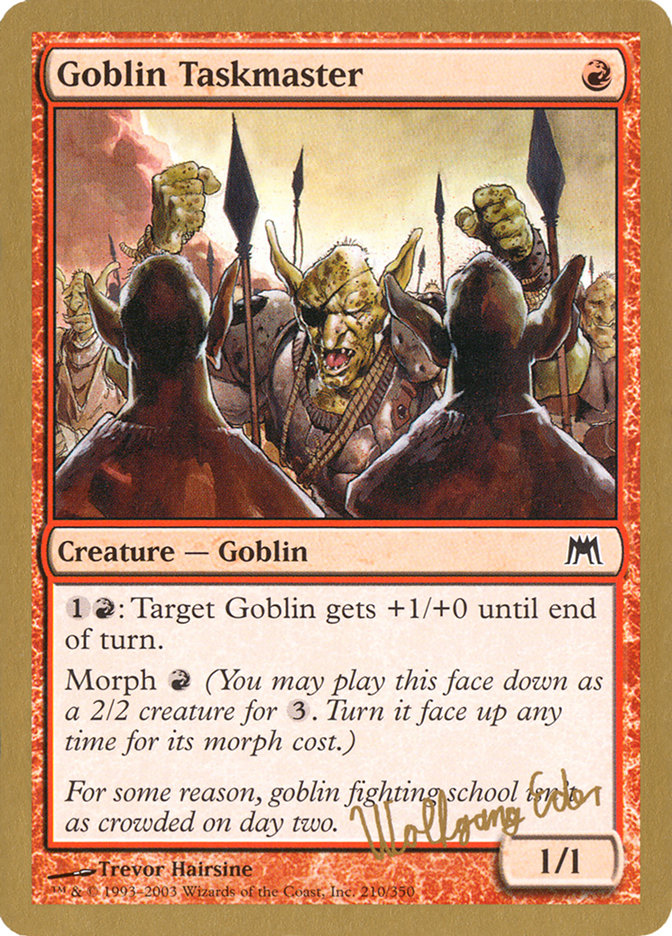 Goblin Taskmaster (Wolfgang Eder) [World Championship Decks 2003] | Devastation Store