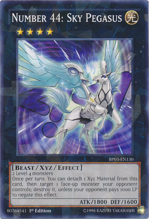 Number 44: Sky Pegasus [BP03-EN130] Shatterfoil Rare | Devastation Store