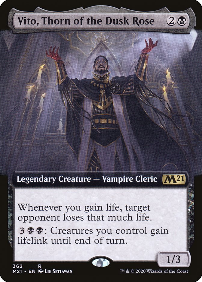 Vito, Thorn of the Dusk Rose (Extended) [Core Set 2021] | Devastation Store