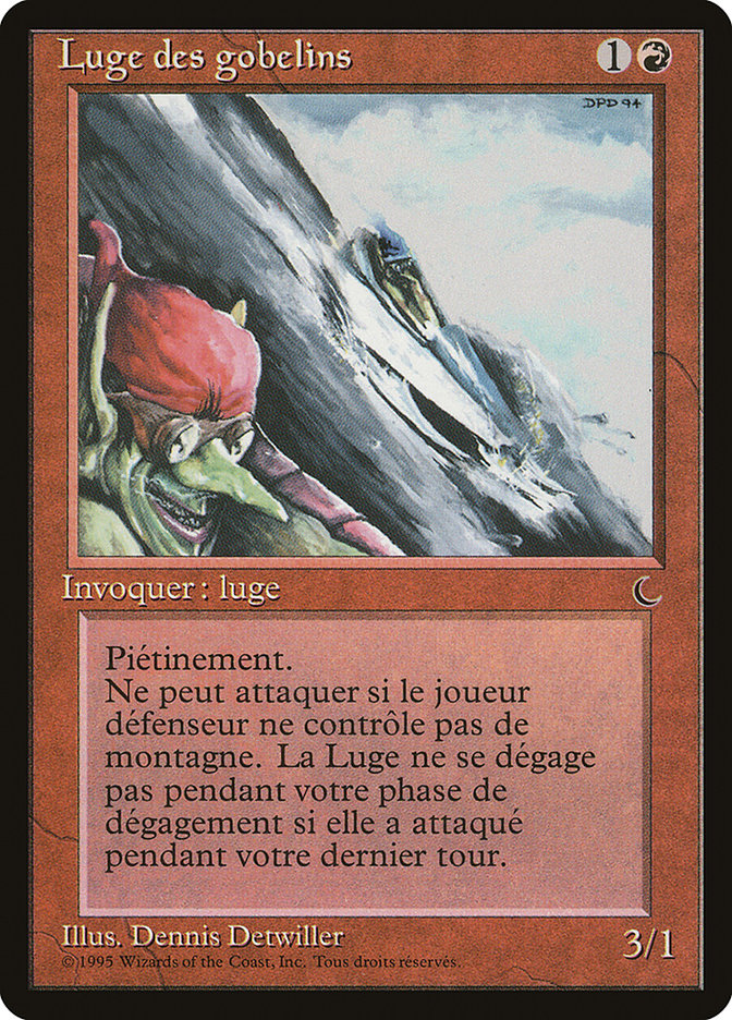 Goblin Rock Sled (French) - "Luge des gobelins" [Renaissance] | Devastation Store