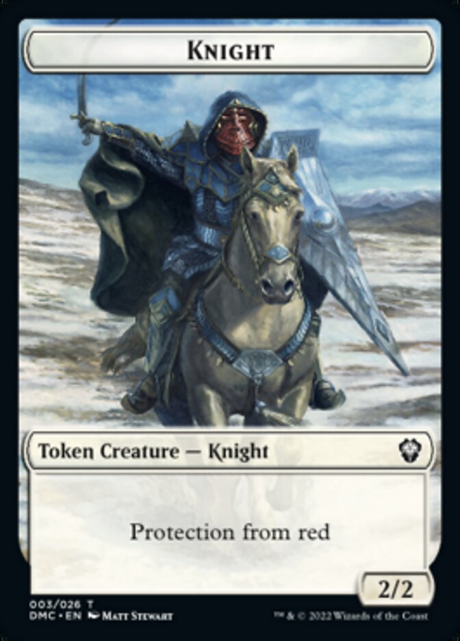 Knight Token [Dominaria United Commander Tokens] | Devastation Store