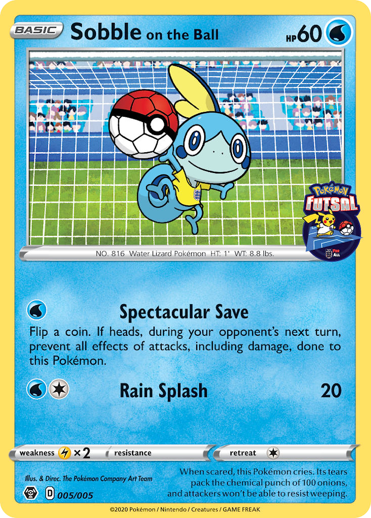 Sobble on the Ball (005/005) [Pokemon Futsal Collection] | Devastation Store