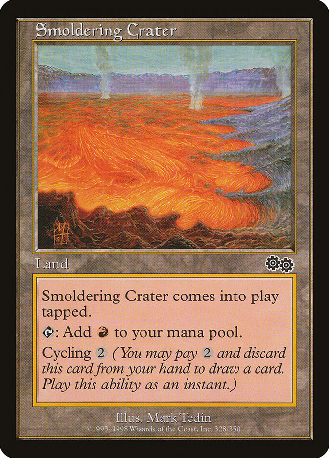 Smoldering Crater [Urza's Saga] | Devastation Store