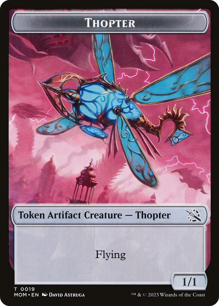 Warrior // Thopter Double-Sided Token [March of the Machine Tokens] | Devastation Store