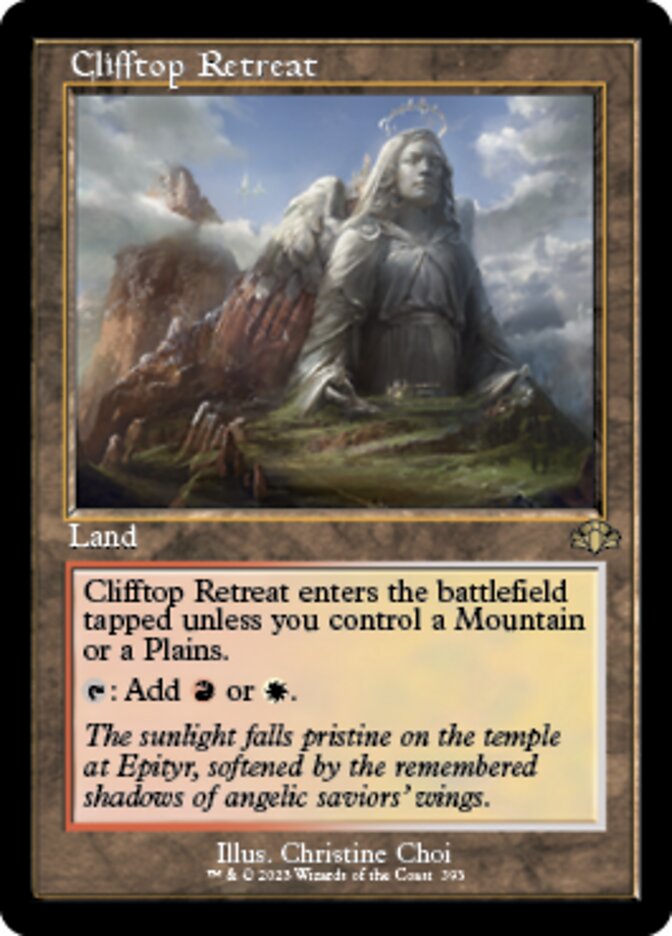 Clifftop Retreat (Retro) [Dominaria Remastered] | Devastation Store