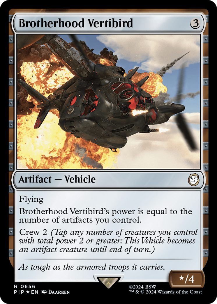 Brotherhood Vertibird (Surge Foil) [Fallout] | Devastation Store