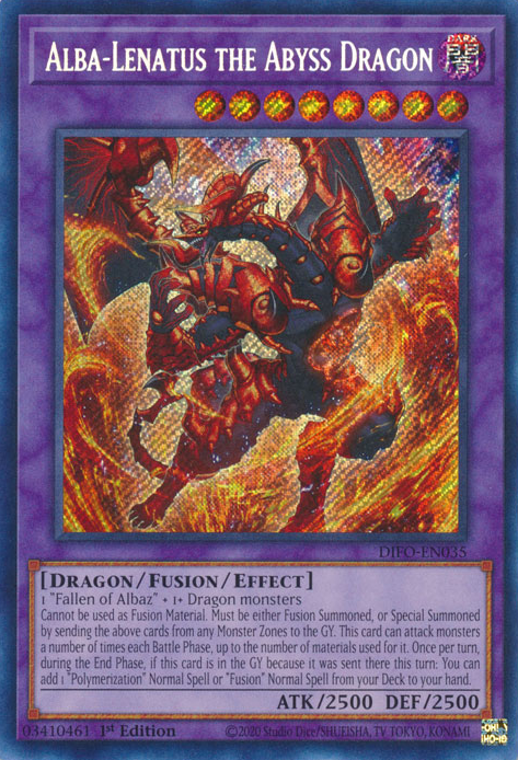 Alba-Lenatus the Abyss Dragon [DIFO-EN035] Secret Rare | Devastation Store
