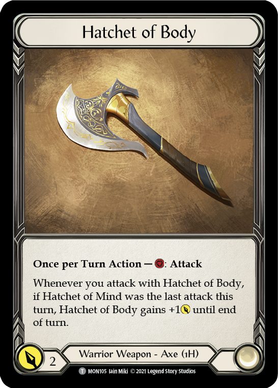 Hatchet of Body // Boltyn [MON105 // MON030] 1st Edition Normal | Devastation Store