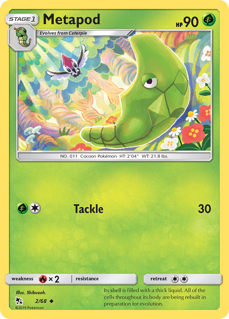 Metapod (2/68) [Sun & Moon: Hidden Fates] | Devastation Store