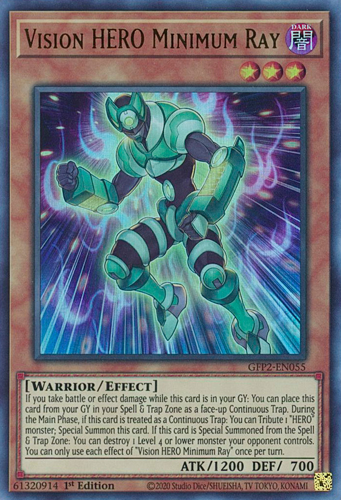 Vision HERO Minimum Ray [GFP2-EN055] Ultra Rare | Devastation Store