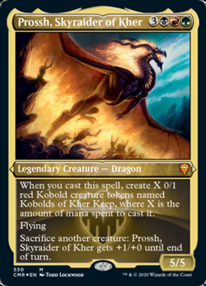 Prossh, Skyraider of Kher (Etched Foil) [Commander Legends] | Devastation Store