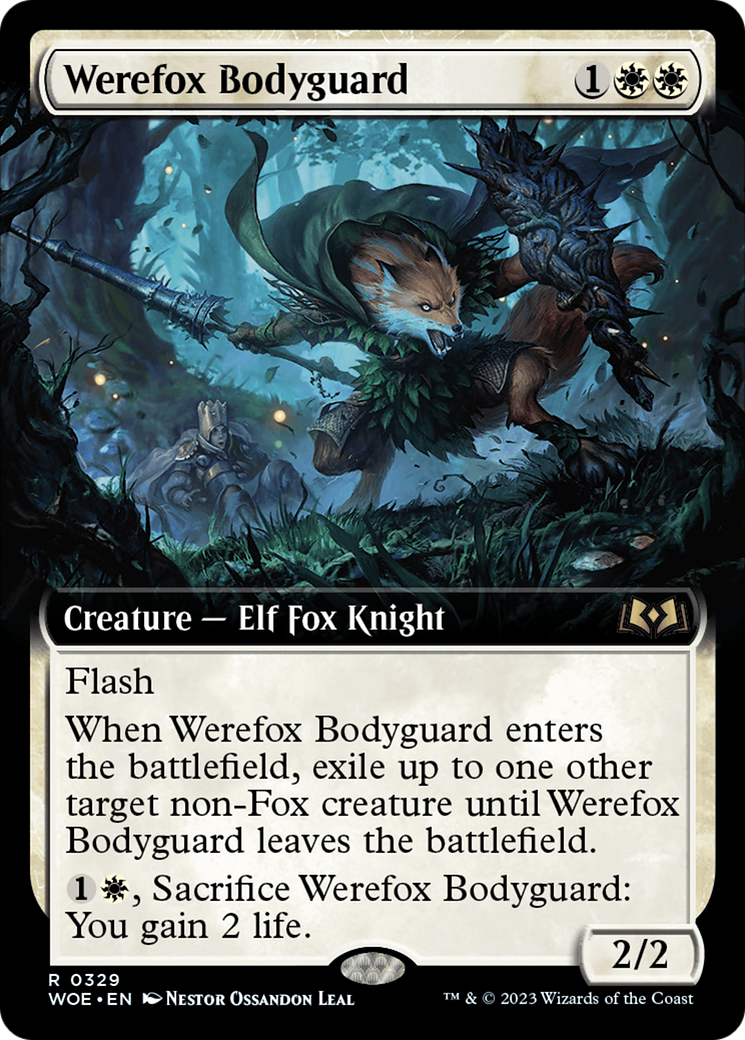 Werefox Bodyguard (Extended Art) [Wilds of Eldraine] | Devastation Store