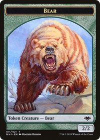 Bear // Spirit Double-Sided Token [Modern Horizons Tokens] | Devastation Store