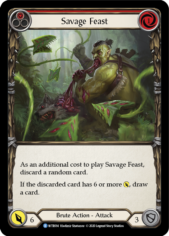Savage Feast (Red) [WTR014] Unlimited Edition Rainbow Foil - Devastation Store | Devastation Store