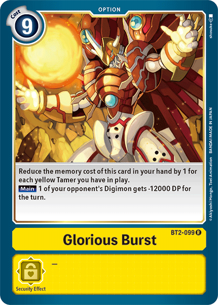 Glorious Burst [BT2-099] [Release Special Booster Ver.1.5] | Devastation Store