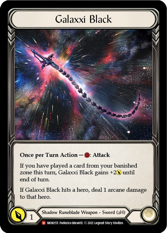 Galaxxi Black [MON155] (Monarch)  Cold Foil | Devastation Store