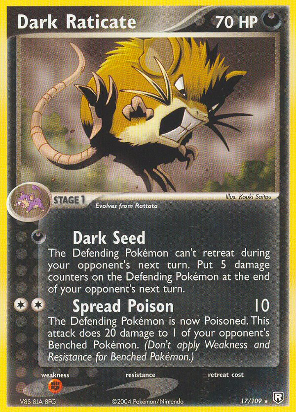 Dark Raticate (17/109) [EX: Team Rocket Returns] | Devastation Store