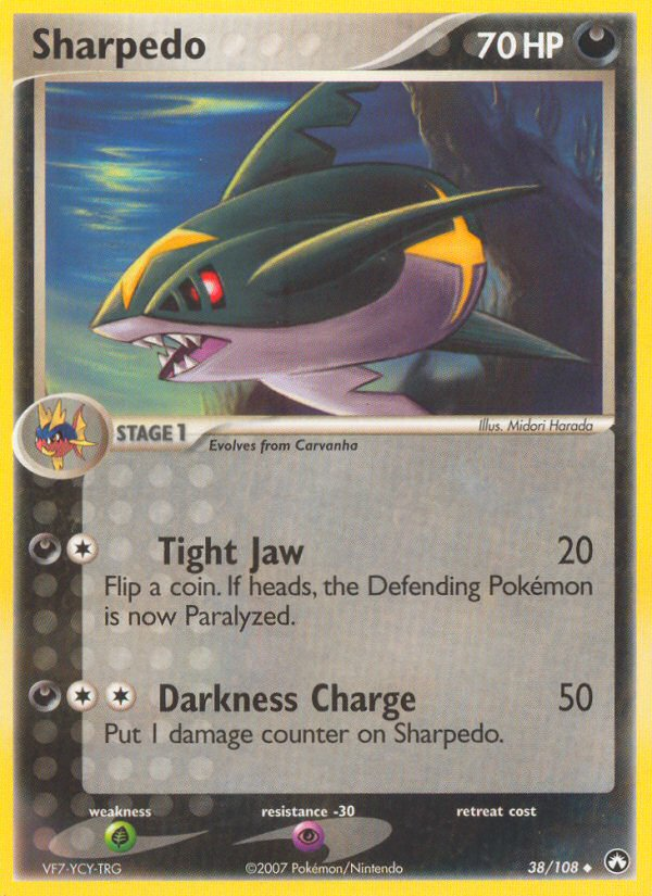 Sharpedo (38/108) [EX: Power Keepers] | Devastation Store