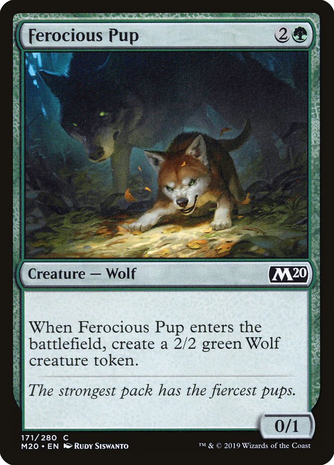Ferocious Pup [Core Set 2020] | Devastation Store