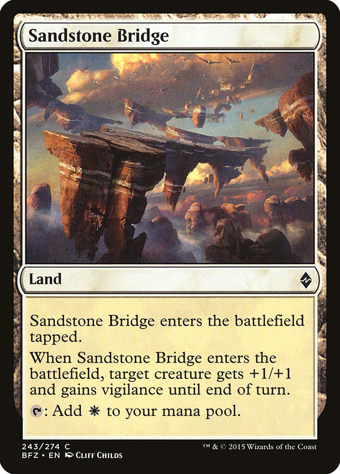 Sandstone Bridge [Battle for Zendikar] | Devastation Store