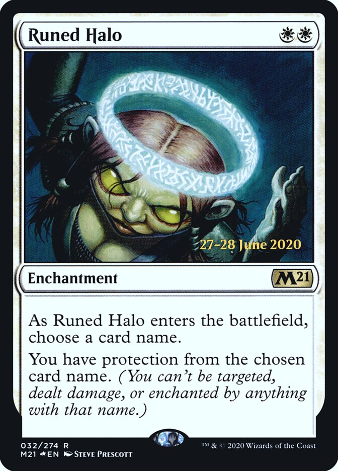 Runed Halo  [Core Set 2021 Prerelease Promos] | Devastation Store