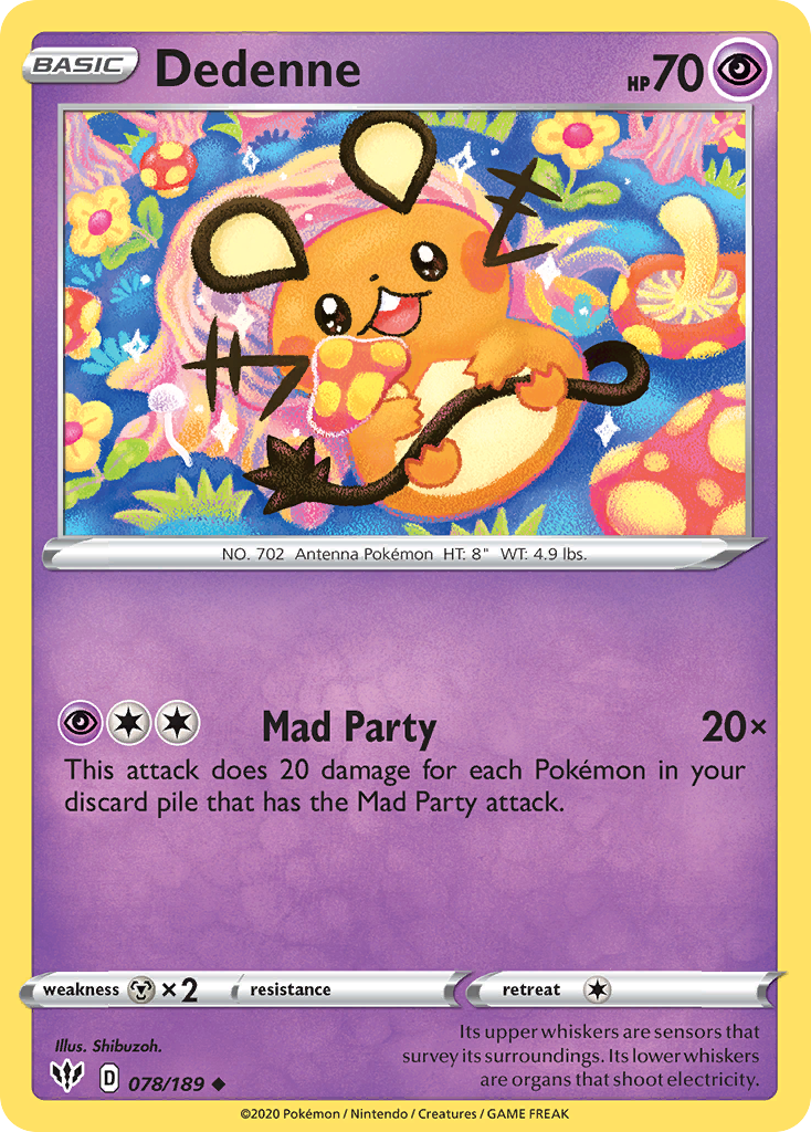 Dedenne (078/189) [Sword & Shield: Darkness Ablaze] | Devastation Store