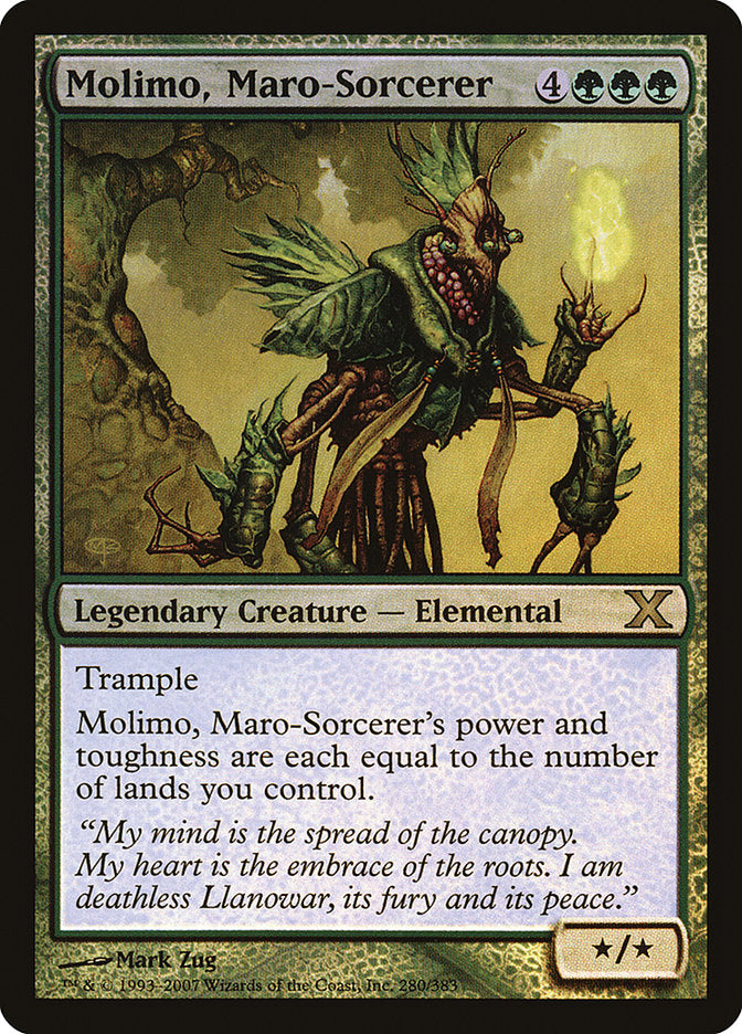 Molimo, Maro-Sorcerer (Premium Foil) [Tenth Edition] | Devastation Store