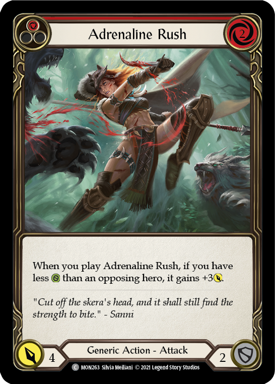 Adrenaline Rush (Red) [MON263] 1st Edition Normal - Devastation Store | Devastation Store