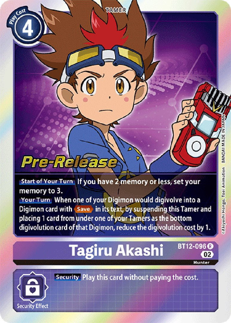 Tagiru Akashi [BT12-096] [Across Time Pre-Release Cards] | Devastation Store
