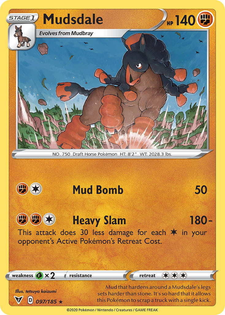 Mudsdale (097/185) [Sword & Shield: Vivid Voltage] | Devastation Store