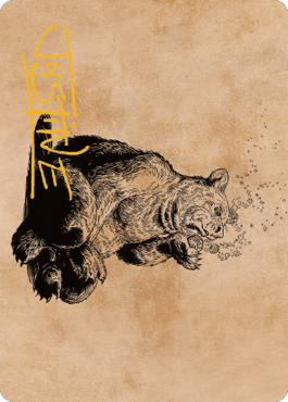 Wilson, Refined Grizzly Art Card (Gold-Stamped Signature) [Commander Legends: Battle for Baldur's Gate Art Series] | Devastation Store