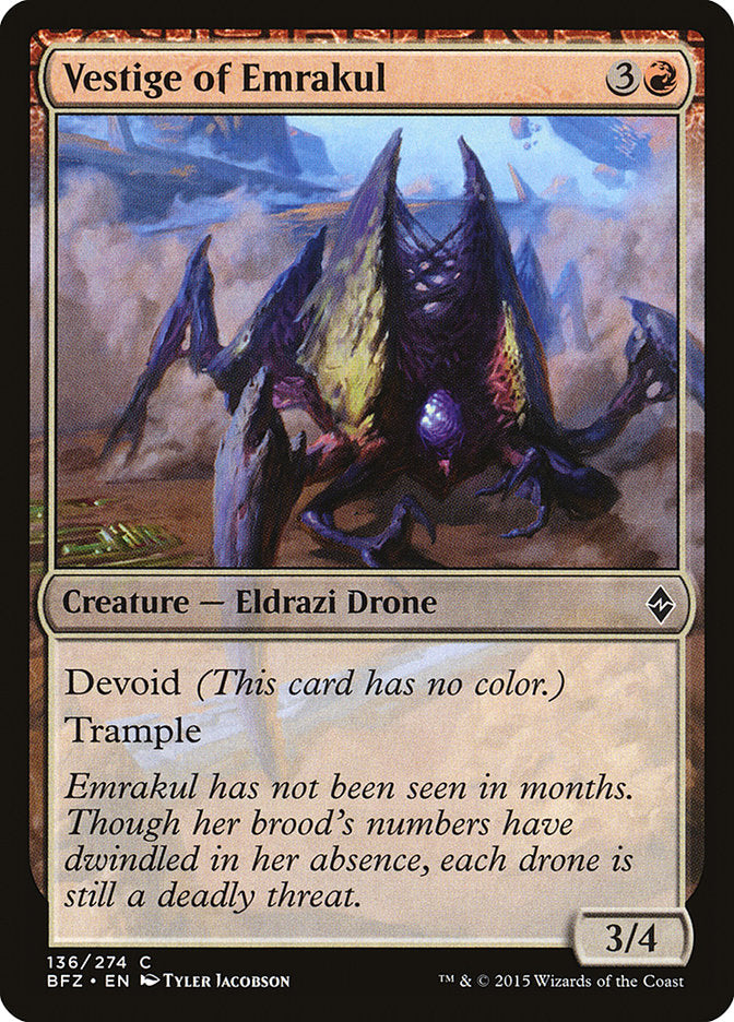 Vestige of Emrakul [Battle for Zendikar] | Devastation Store