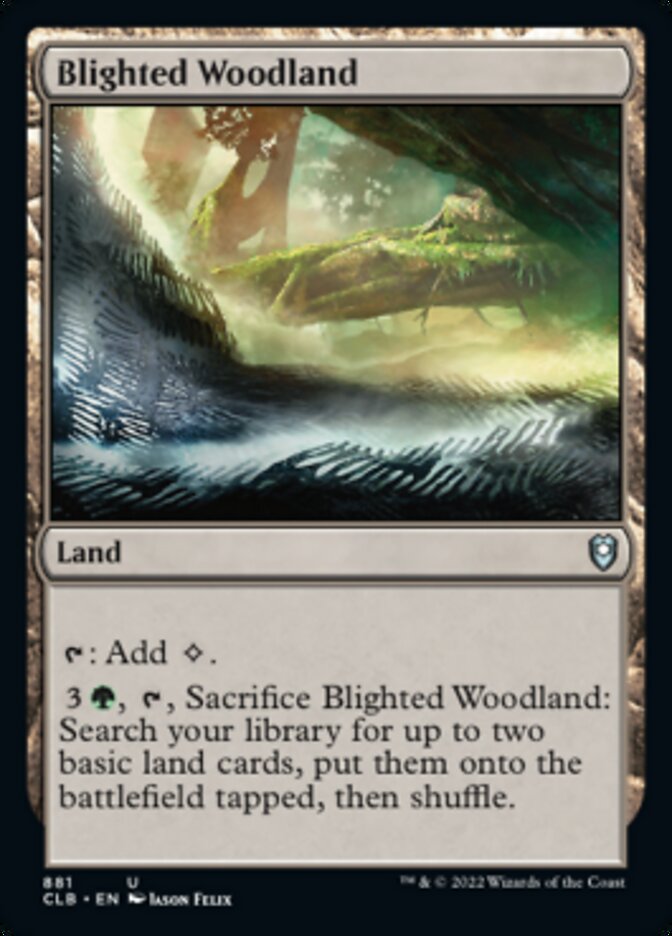 Blighted Woodland [Commander Legends: Battle for Baldur's Gate] | Devastation Store