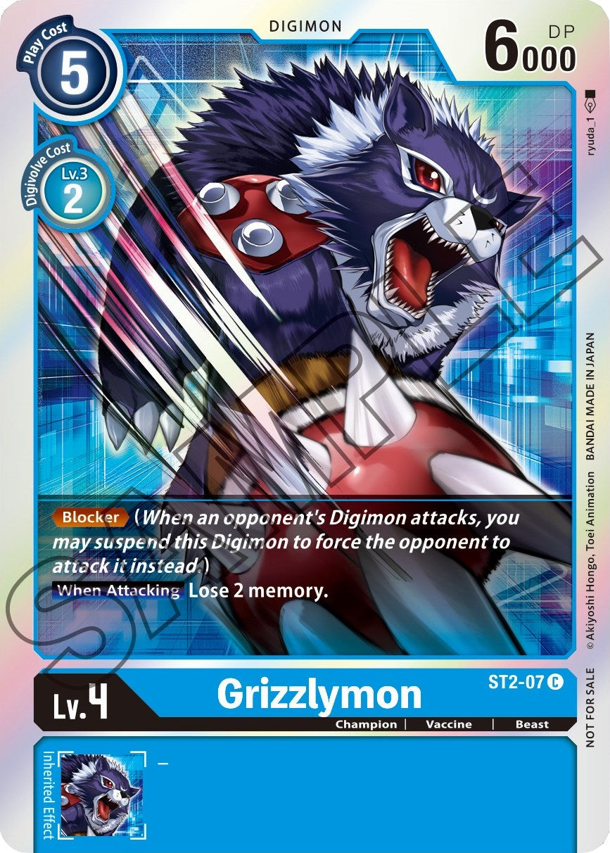 Grizzlymon [ST2-07] (Event Pack 1) [Starter Deck: Cocytus Blue Promos] | Devastation Store