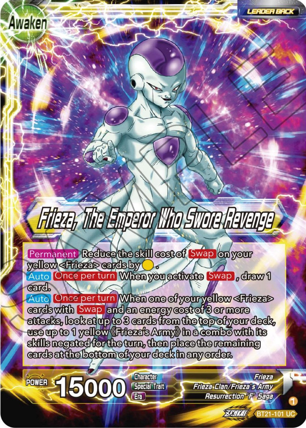 Frieza // Frieza, The Emperor Who Swore Revenge (BT21-101) [Wild Resurgence] | Devastation Store