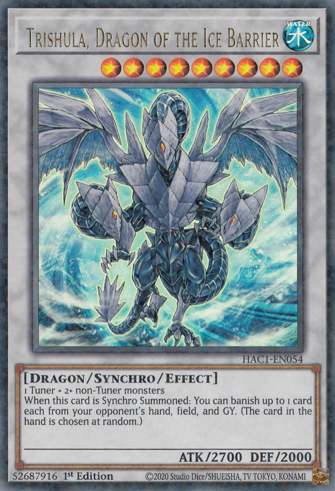 Trishula, Dragon of the Ice Barrier (Duel Terminal) [HAC1-EN054] Parallel Rare | Devastation Store