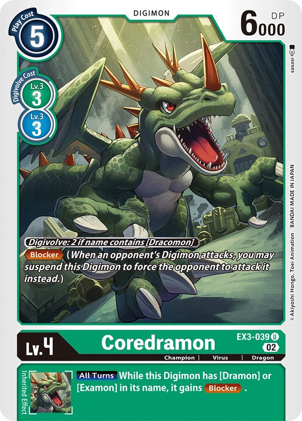 Coredramon [EX3-039] [Draconic Roar] | Devastation Store