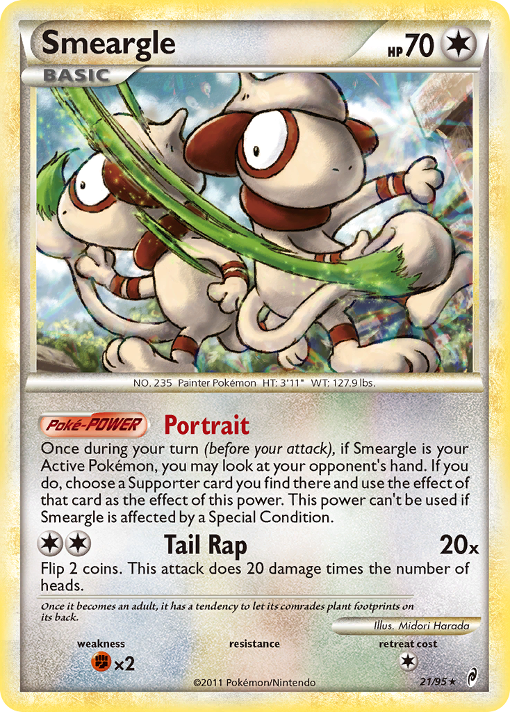 Smeargle (21/95) [HeartGold & SoulSilver: Call of Legends] | Devastation Store