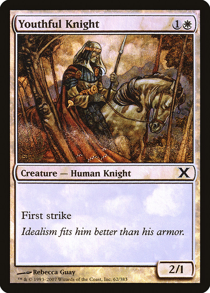 Youthful Knight (Premium Foil) [Tenth Edition] | Devastation Store
