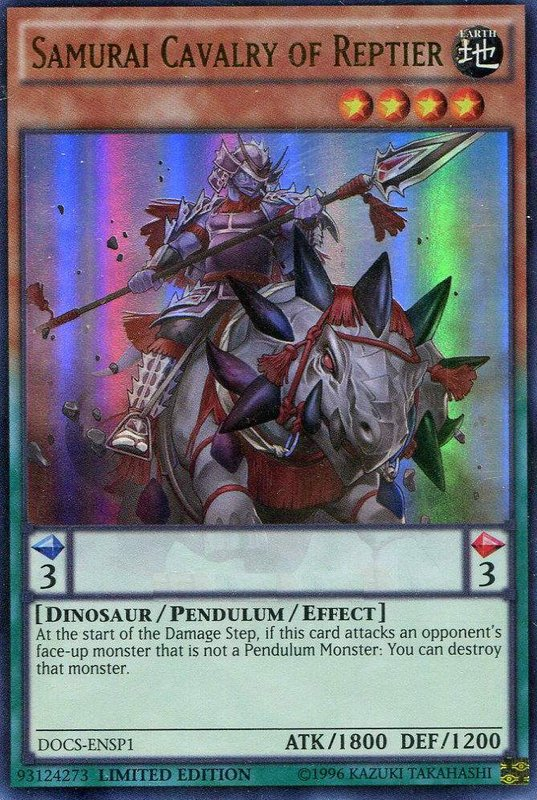 Samurai Cavalry of Reptier (ENSP1) [DOCS-ENSP1] Ultra Rare | Devastation Store